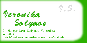 veronika solymos business card